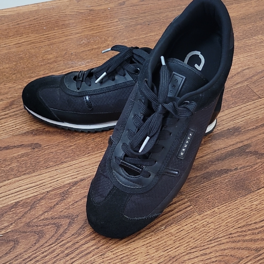Cruyff Men's Black Suede & Textile Runner Sneakers